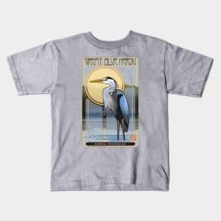 Great Blue Heron Kids T-Shirt